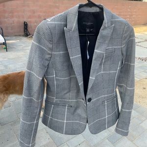 Banana Republic plaid blazer